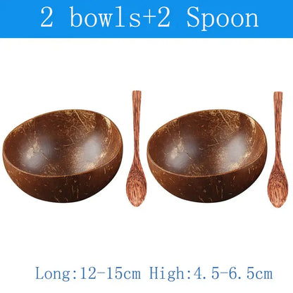 Natural Coconut Bowl Tableware Set