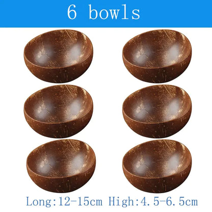 Natural Coconut Bowl Tableware Set