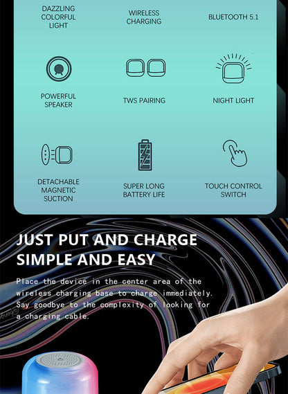 Wireless Night Light Charger 3-in-1