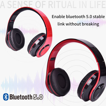 Wireless Bluetooth Headphones – Over-Ear Noise Cancelling Headset with LED Lights