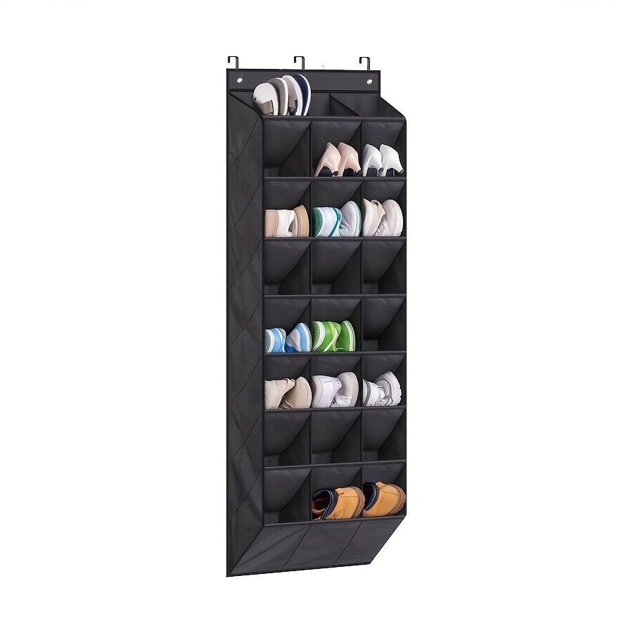 24-Pocket Hanging Shoe Organizer