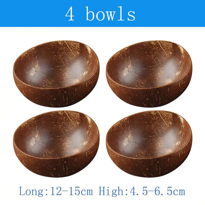 Natural Coconut Bowl Tableware Set