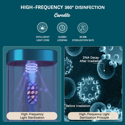Caredite Electric Toothbrush with UV Disinfection Case