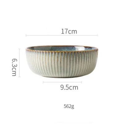 Japanese Ceramic Plates & Rice Bowl