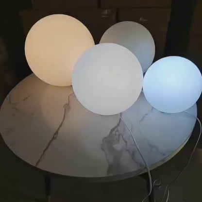Dimmable Ball Table Lamp | 3-Color Bedside Light for Bedroom